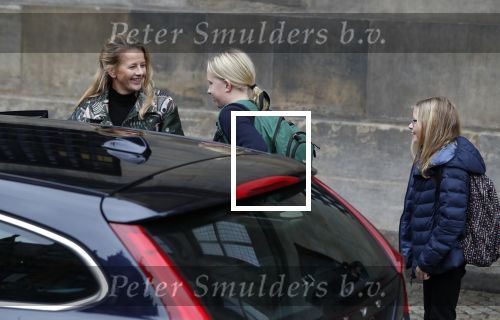 Amsterdam 3 februari 2018 
Prinses Beatrix viert haar 80e verjaardag in het paleis op de dam.
Prinses Mabel met haar kinderen Gravin Luana en Gravin Zaria