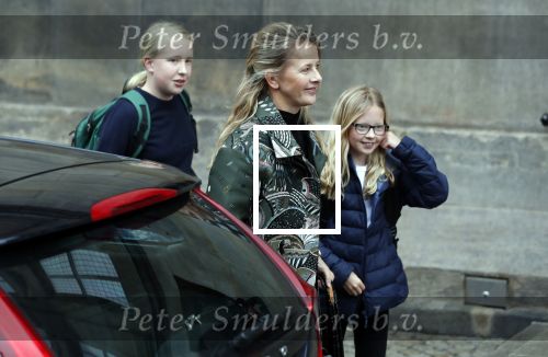 Amsterdam 3 februari 2018 
Prinses Beatrix viert haar 80e verjaardag in het paleis op de dam.
Prinses Mabel met haar kinderen Gravin Luana en Gravin Zaria
