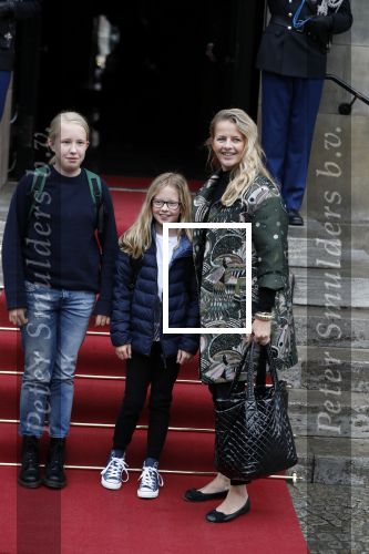 Amsterdam 3 februari 2018 
Prinses Beatrix viert haar 80e verjaardag in het paleis op de dam.
Prinses Mabel met haar kinderen Gravin Luana en Gravin Zaria