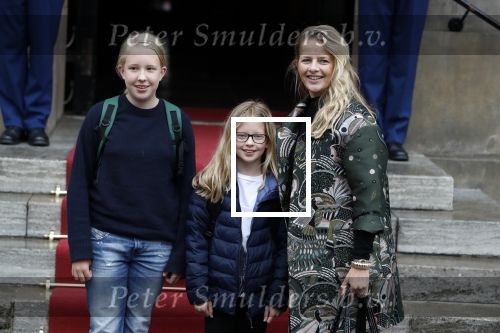 Amsterdam 3 februari 2018 
Prinses Beatrix viert haar 80e verjaardag in het paleis op de dam.
Prinses Mabel met haar kinderen Gravin Luana en Gravin Zaria