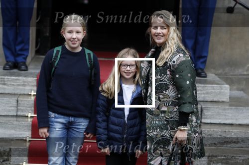 Amsterdam 3 februari 2018 
Prinses Beatrix viert haar 80e verjaardag in het paleis op de dam.
Prinses Mabel met haar kinderen Gravin Luana en Gravin Zaria