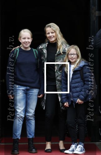 Amsterdam 3 februari 2018 
Prinses Beatrix viert haar 80e verjaardag in het paleis op de dam.
Prinses Mabel met haar kinderen Gravin Luana en Gravin Zaria