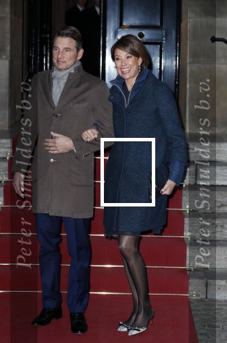 Amsterdam 3 februari 2018 
Prinses Beatrix viert haar 80e verjaardag in het paleis op de dam.
Prins Maurits en Prinses Marilene