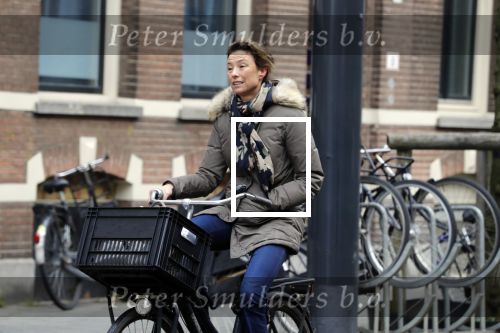 Amsterdam 10 februari 2018 
Prinses Marilene op de fiets in Amsterdam zuid