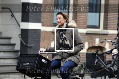 Amsterdam 10 februari 2018 
Prinses Marilene op de fiets in Amsterdam zuid