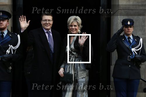 Amsterdam 3 februari 2018 
Prinses Beatrix viert haar 80e verjaardag in het paleis op de dam.
Prins Constantijn, Prinses Laurentien, Gravin Eloise, Graaf Claus Casimir en Gravin Leonore arriveren bij het Koninklijk Paleis op de Dam