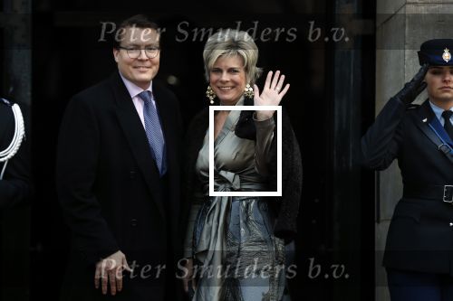 Amsterdam 3 februari 2018 
Prinses Beatrix viert haar 80e verjaardag in het paleis op de dam.
Prins Constantijn, Prinses Laurentien, Gravin Eloise, Graaf Claus Casimir en Gravin Leonore arriveren bij het Koninklijk Paleis op de Dam