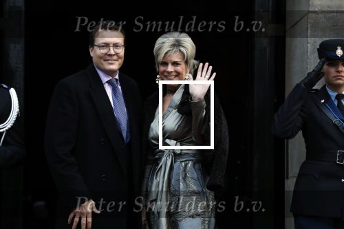 Amsterdam 3 februari 2018 
Prinses Beatrix viert haar 80e verjaardag in het paleis op de dam.
Prins Constantijn, Prinses Laurentien, Gravin Eloise, Graaf Claus Casimir en Gravin Leonore arriveren bij het Koninklijk Paleis op de Dam