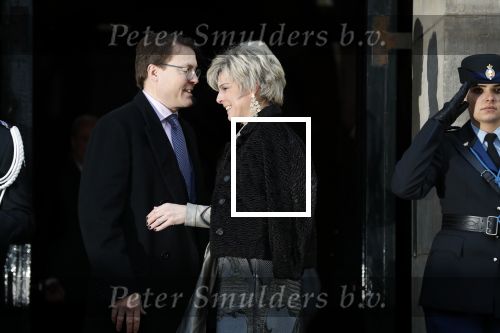 Amsterdam 3 februari 2018 
Prinses Beatrix viert haar 80e verjaardag in het paleis op de dam.
Prins Constantijn, Prinses Laurentien, Gravin Eloise, Graaf Claus Casimir en Gravin Leonore arriveren bij het Koninklijk Paleis op de Dam
