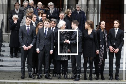 Rotterdam 20 februari 2018
Dienst voor overlijden /begrafenis Ruud Lubbers in de Laurentius Elisabeth Kathedraal. Ria Lubbers en haar familie