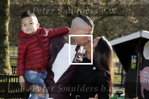 Den Haag 16 februari 2018 
Rolf Tangel met zijn nieuwe vriendin en zoontje