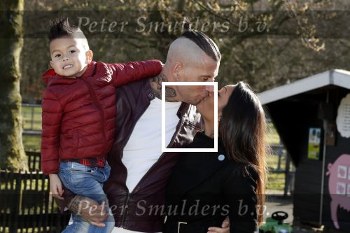 Den Haag 16 februari 2018 
Rolf Tangel met zijn nieuwe vriendin en zoontje