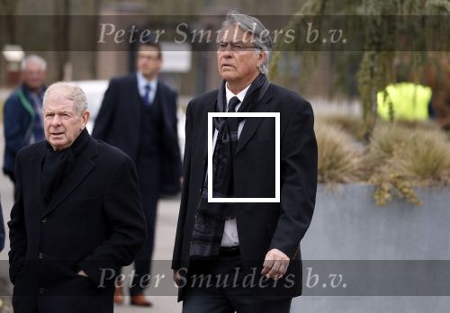 Leusden 6 maart 2018
Crematie Mies Bouwman in crematorium Leusden. Ron Brandsteder en Frits barend
