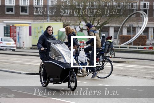 Amsterdam 10 februari 2018 
Ronald de Boer op zijn electrische bakfiets