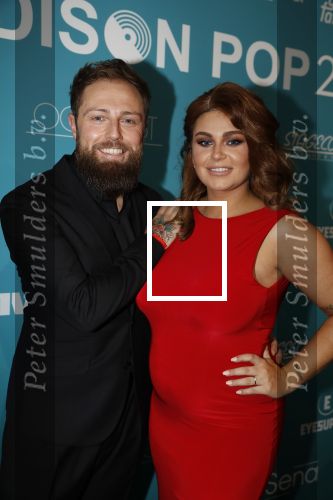 Amsterdam 12 februari 2018
Uitreiking Edison muziekprijzen in de westergasfabriek. Roxeanne Hazes met vriend Erk Zwennes