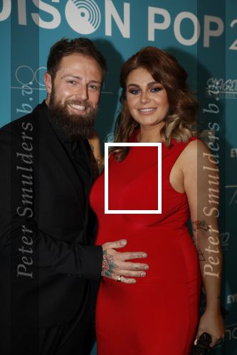 Amsterdam 12 februari 2018
Uitreiking Edison muziekprijzen in de westergasfabriek. Roxeanne Hazes met vriend Erk Zwennes