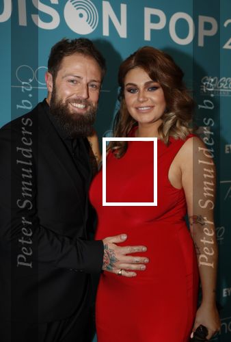 Amsterdam 12 februari 2018
Uitreiking Edison muziekprijzen in de westergasfabriek. Roxeanne Hazes met vriend Erk Zwennes