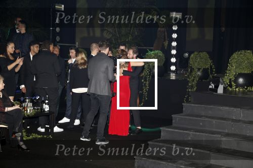 Amsterdam 12 februari 2018
Uitreiking Edison muziekprijzen in de westergasfabriek. Roxeanne Hazes met vriend Erk Zwennes
