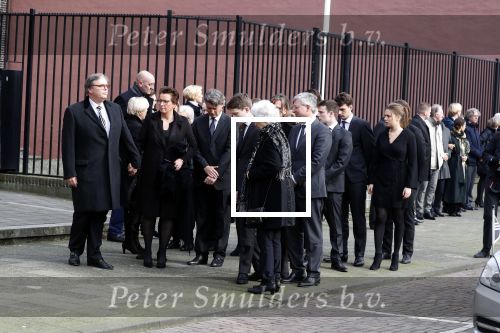 Rotterdam 20 februari 2018
Dienst voor overlijden /begrafenis Ruud Lubbers in de Laurentius Elisabeth Kathedraal. Ria Lubbers met familie