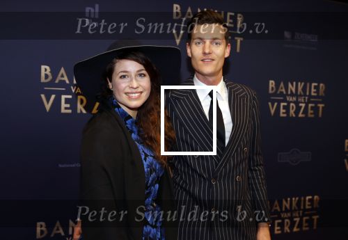 Amsterdam 5 maart 2018
Premiere bankier van het verzet in het de Lemar theater. Sanne Vogel met partner