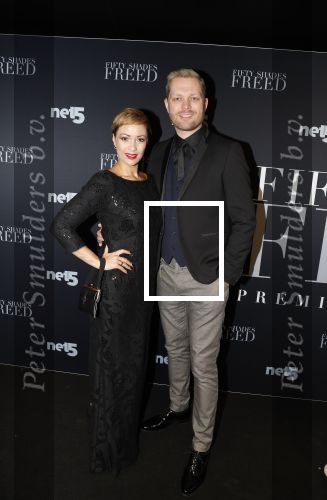 Amsterdam 6 februari 2018
Premiere 50 shades Freed in Tuschinski. Sonja Silva met man Pyke Pos