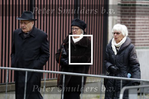 Rotterdam 20 februari 2018
Dienst voor overlijden /begrafenis Ruud Lubbers in de Laurentius Elisabeth Kathedraal. Wim Deetman  met vrouw