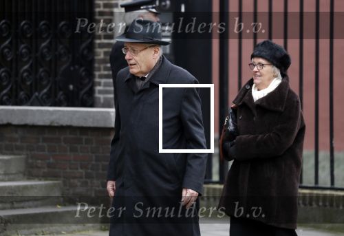 Rotterdam 20 februari 2018
Dienst voor overlijden /begrafenis Ruud Lubbers in de Laurentius Elisabeth Kathedraal. Wim Deetman  met vrouw