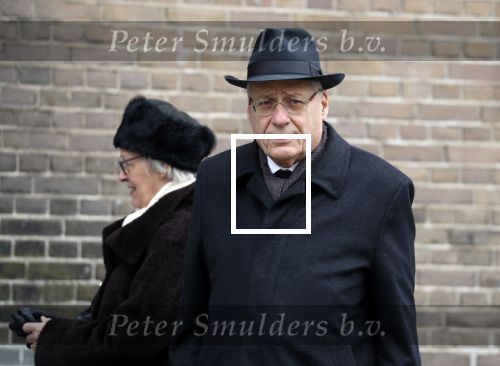 Rotterdam 20 februari 2018
Dienst voor overlijden /begrafenis Ruud Lubbers in de Laurentius Elisabeth Kathedraal. Wim Deetman  met vrouw