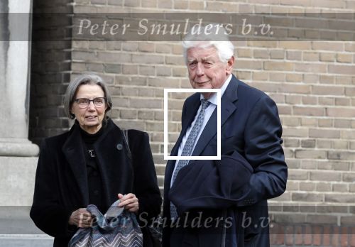 Rotterdam 20 februari 2018
Dienst voor overlijden /begrafenis Ruud Lubbers in de Laurentius Elisabeth Kathedraal. Wim Kok met zijn vrouw Rita