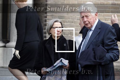 Rotterdam 20 februari 2018
Dienst voor overlijden /begrafenis Ruud Lubbers in de Laurentius Elisabeth Kathedraal. Wim Kok met zijn vrouw Rita