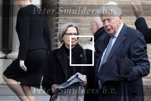 Rotterdam 20 februari 2018
Dienst voor overlijden /begrafenis Ruud Lubbers in de Laurentius Elisabeth Kathedraal. Wim Kok met zijn vrouw Rita