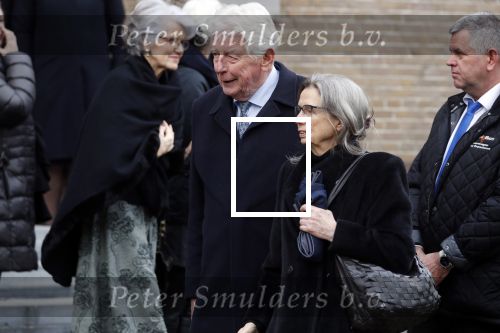 Rotterdam 20 februari 2018
Dienst voor overlijden /begrafenis Ruud Lubbers in de Laurentius Elisabeth Kathedraal. Wim Kok met zijn vrouw Rita