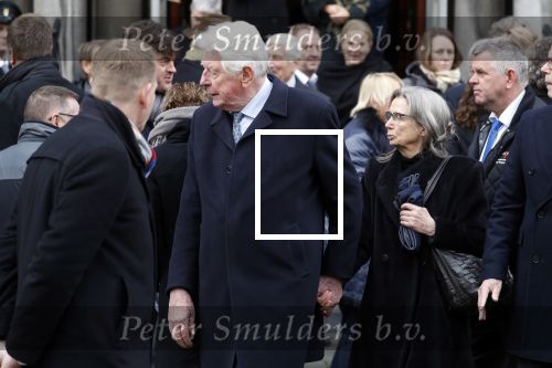 Rotterdam 20 februari 2018
Dienst voor overlijden /begrafenis Ruud Lubbers in de Laurentius Elisabeth Kathedraal. Wim Kok met zijn vrouw Rita