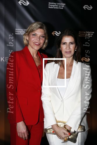 Amsterdam 9 maart 2018 
Boekenbal 2018 in de schouwburg van Amsterdam. Isa Hoes met Medina Schuurman