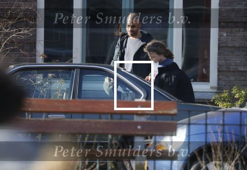 Amsterdam 27 februari 2019
Alain Clark en .. halen zijn zoontje op van school.