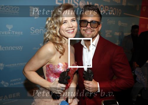 Amsterdam 11 februari 2019
Uitreiking Edisons bij de westergasfabriek. Andre Hazes kwam met zijn vriendin Monique en Manager Sjoerd Bodewes. Andre met ilse de Lange