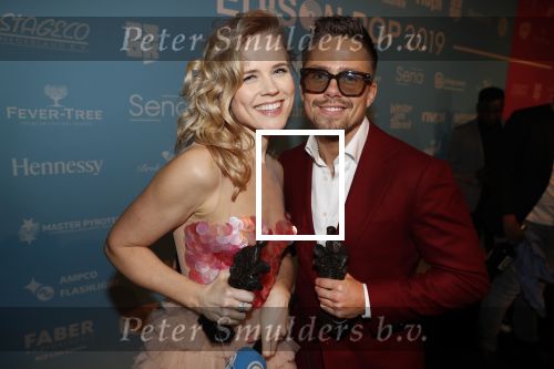 Amsterdam 11 februari 2019
Uitreiking Edisons bij de westergasfabriek. Andre Hazes en ilse de Lange