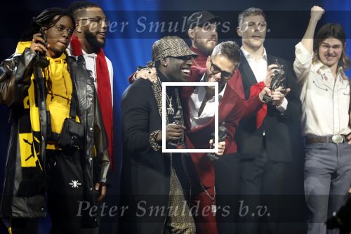 Amsterdam 11 februari 2019
Uitreiking Edisons bij de westergasfabriek.  Frenna en Andre Hazes jr