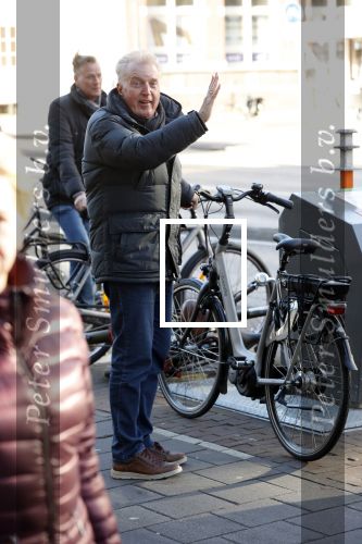 Amsterdam 9 maart 2019
Andre v Duin met partner Martin op de fiets in Amsterdam.