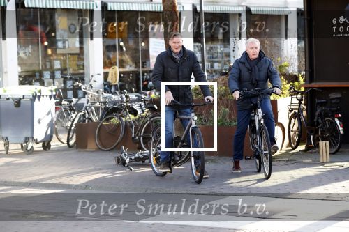 Amsterdam 9 maart 2019
Andre v Duin met partner Martin op de fiets in Amsterdam.