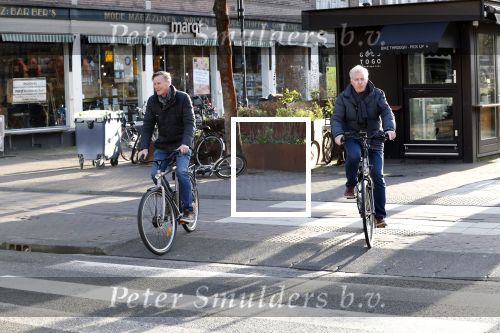 Amsterdam 9 maart 2019
Andre v Duin met partner Martin op de fiets in Amsterdam.