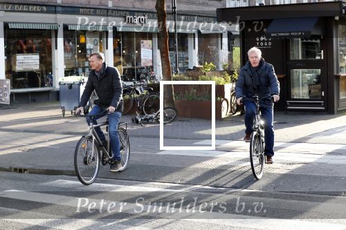 Amsterdam 9 maart 2019
Andre v Duin met partner Martin op de fiets in Amsterdam.