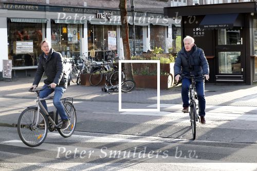 Amsterdam 9 maart 2019
Andre v Duin met partner Martin op de fiets in Amsterdam.