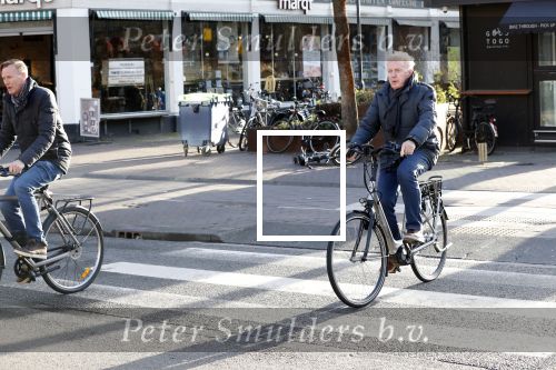 Amsterdam 9 maart 2019
Andre v Duin met partner Martin op de fiets in Amsterdam.
