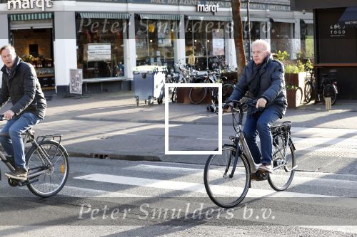 Amsterdam 9 maart 2019
Andre v Duin met partner Martin op de fiets in Amsterdam.
