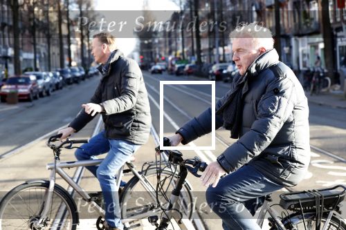 Amsterdam 9 maart 2019
Andre v Duin met partner Martin op de fiets in Amsterdam.