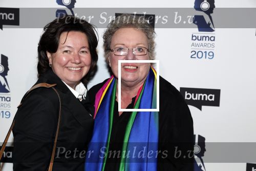 Hilversum 11 maart 2019
Uitreiking BUMA prijzen in studio 21. Astrid Nijgh met partner