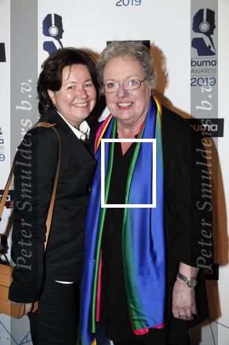 Hilversum 11 maart 2019
Uitreiking BUMA prijzen in studio 21. Astrid Nijgh met partner