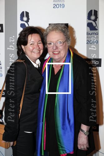 Hilversum 11 maart 2019
Uitreiking BUMA prijzen in studio 21. Astrid Nijgh met partner