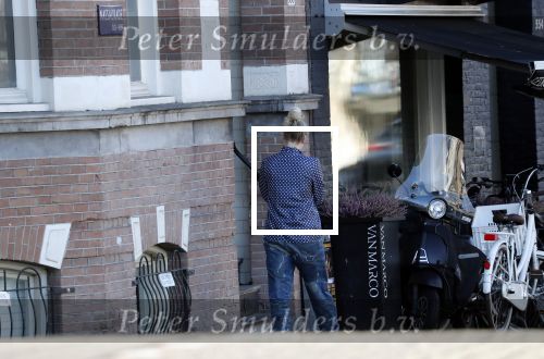 Amsterdam 9 maart 2019
Bridget Maasland bij haar nieuwe huis.